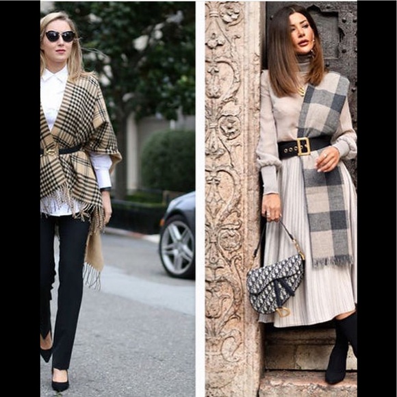 URBAN OUTFITTERS Palatine Acrylic Fringed Rectangle Wrap Blanket Scarf - Picture 13 of 16